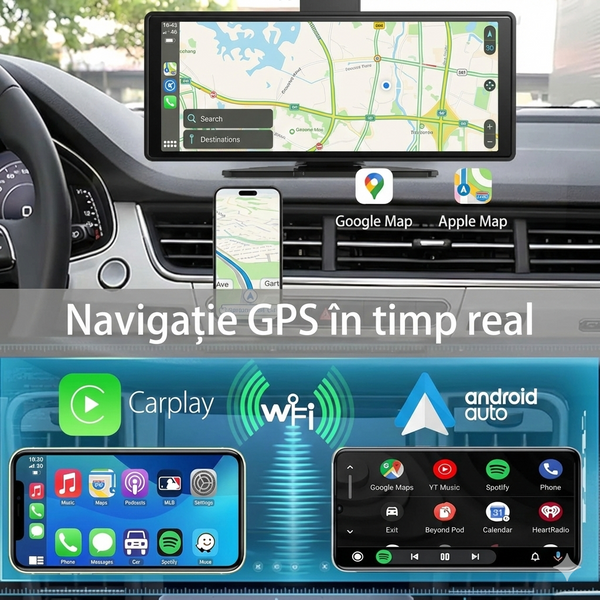 Ecranul Auto Smart 10.26 — Hub Multimedia Inteligent pentru Mașina Ta